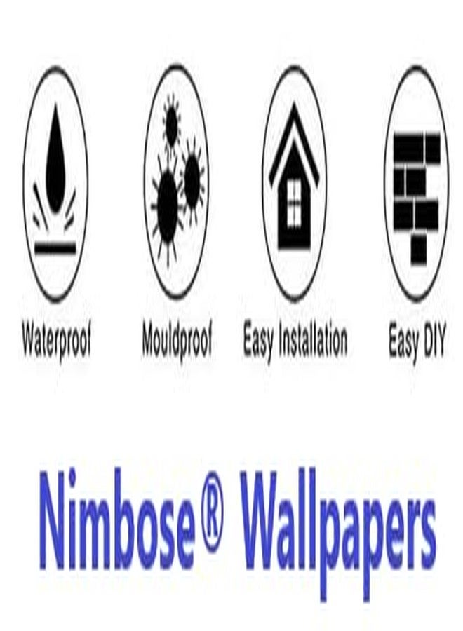 Nimbose® Big Size Beautiful Sky-Blue Bricks Self Adhesive Wallpaper for Kitchen Bed Room Living Room Furnitures Peel-Stick Vinyl Wallaper (45x1000 cm) - Image 5
